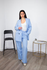 Tailleur doppiopetto azzurro