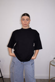 T-shirt oversize à épaulettes