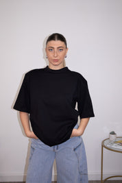 T-shirt oversize à épaulettes