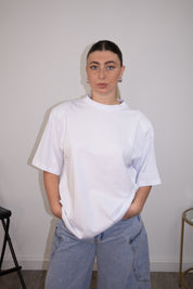 T-shirt oversize à épaulettes