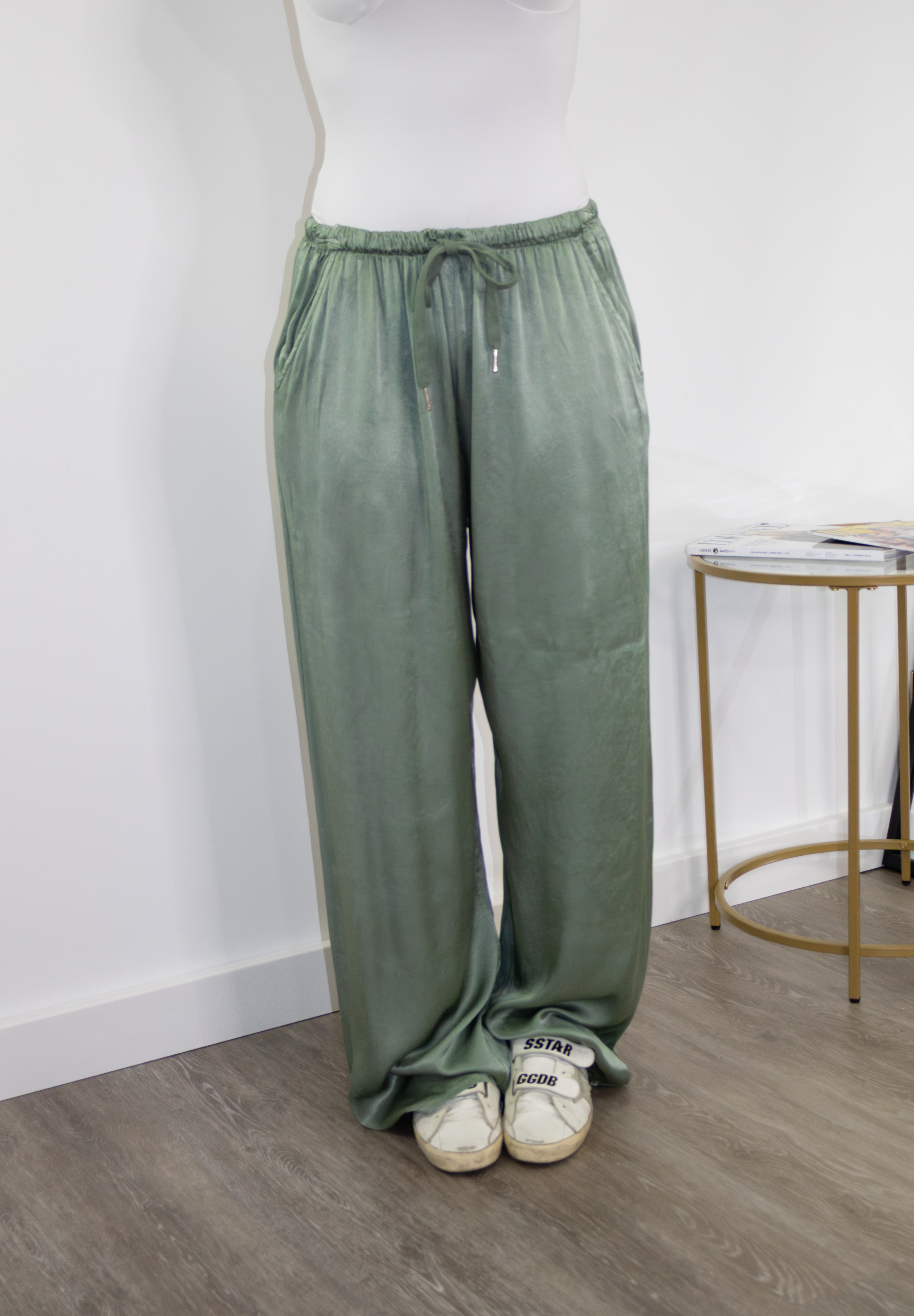 Pantalon en satin
