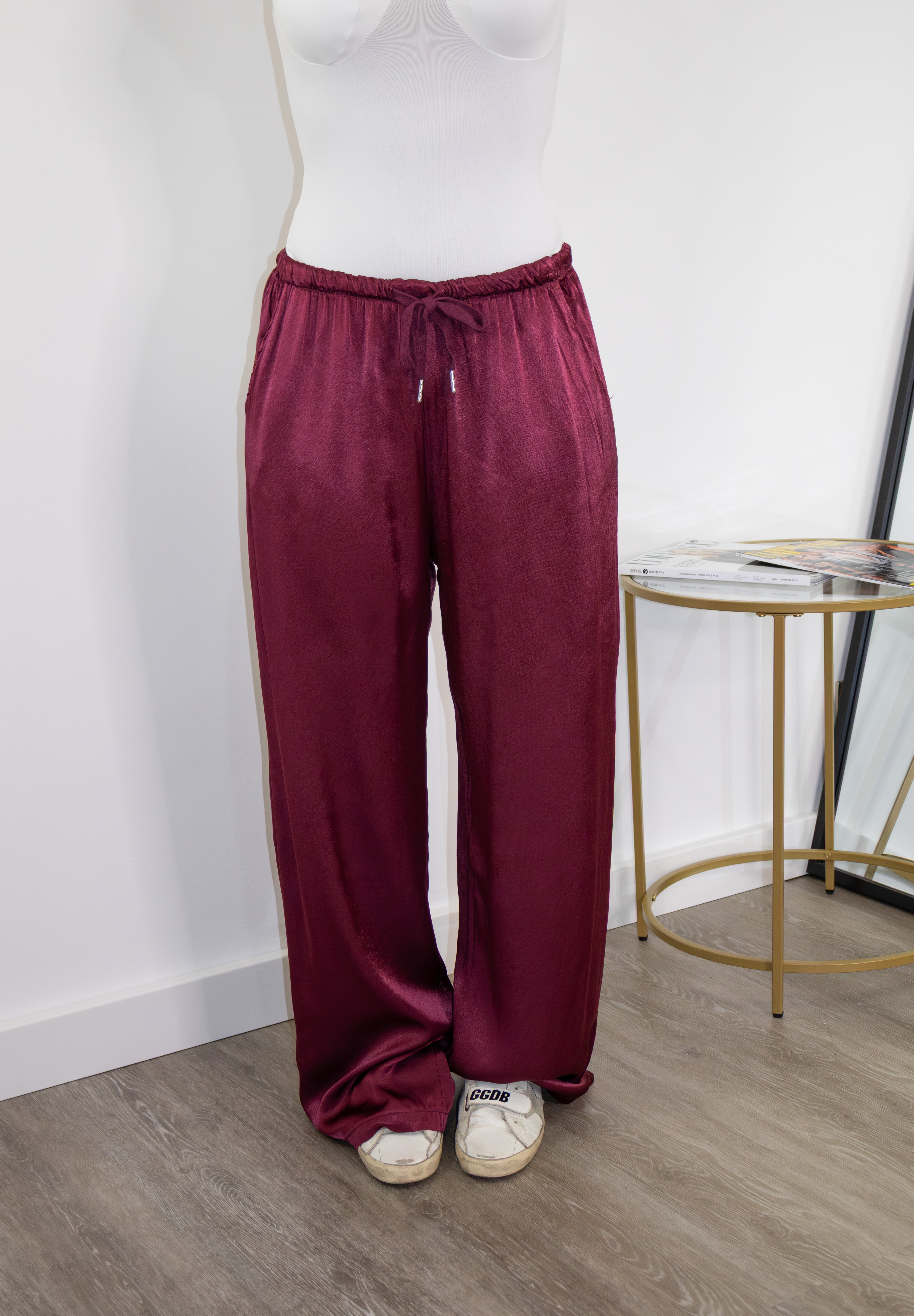 Pantalon en satin