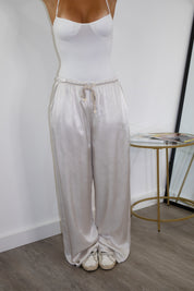 Pantalon en satin