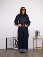 Veste en dentelle minuit