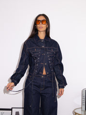 Veste en dentelle minuit